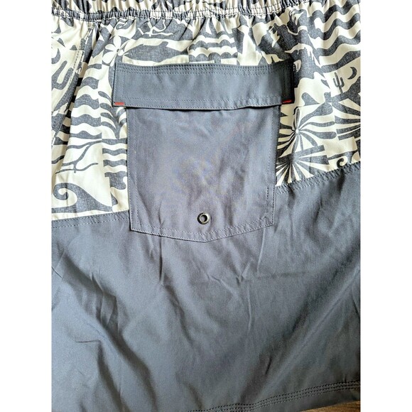 SAXX Men's Oh Buoy 2N1 Half Print Volley 5" Swim Shorts Gray Off White 2XL - Picture 11 of 13